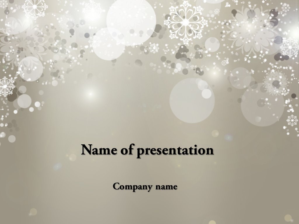 Download free Cold Winter powerpoint template for your presentation