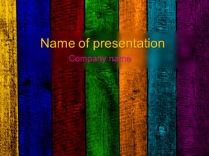 Rainbow powerpoint template presentation