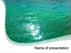 Blue water powerpoint template presentation