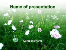 Green spring powerpoint template presentation