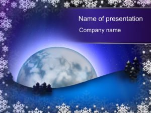 Free-Winter-moon-powerpoint-template-presentation