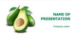 Avocado Vitamins powerpoint template presentation