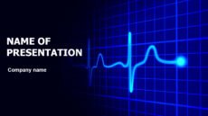Heart Cardiograma powerpoint template presentation