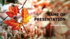 Autumn Is Coming powerpoint template presentation