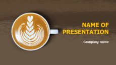 Coffee Time powerpoint template presentation