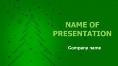 Green Christmas powerpoint template presentation